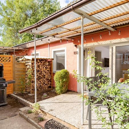 Gemütliches Tinyhouse Bungalow mit Kamin&Sauna am See Joachimsthal Exterior foto