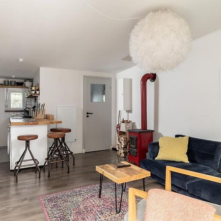 Gemütliches Tinyhouse Bungalow mit Kamin&Sauna am See Joachimsthal Exterior foto